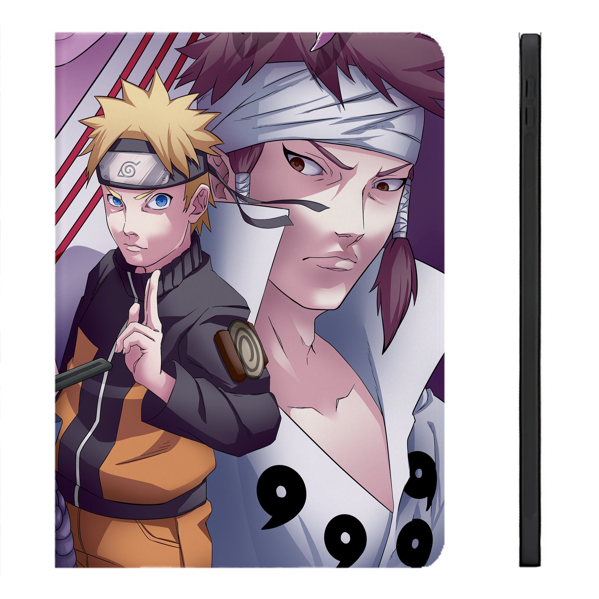 （画像用） NARUTO -ナルト- NARUTO -ナルト- 疾風伝 IPadケース ペンホルダー付き ブックスタイルデザイン